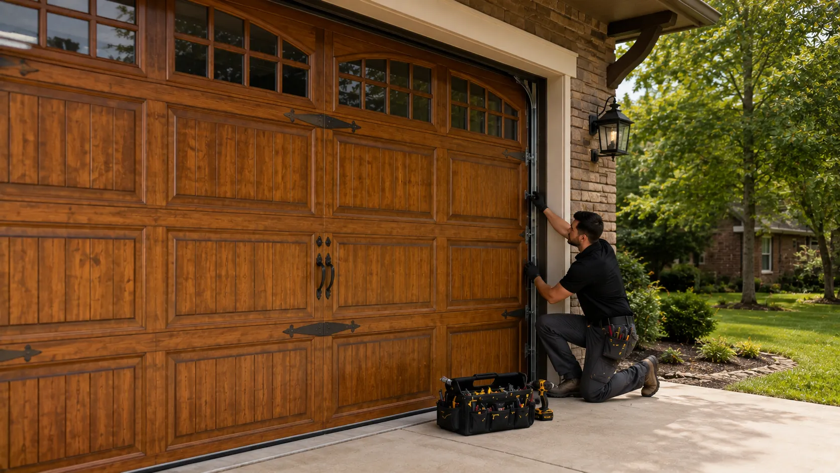 Garage Doors for Barton Hills' 1980s-90s Homes