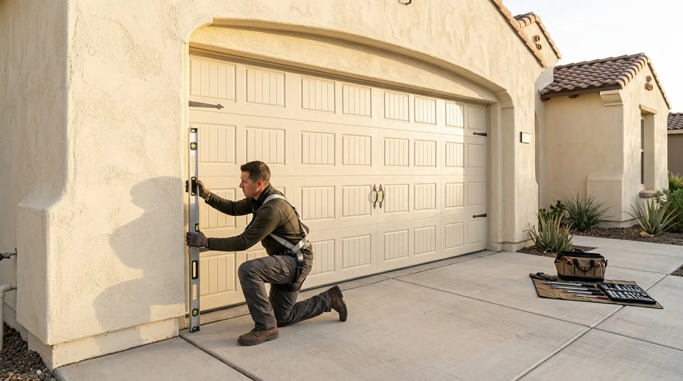 Sectional steel garage door