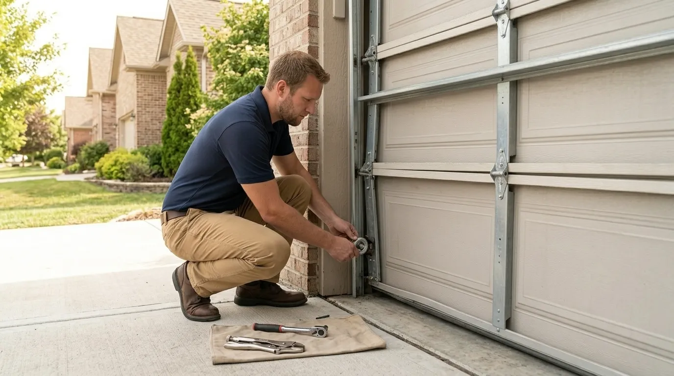 Commercial roll-up garage door